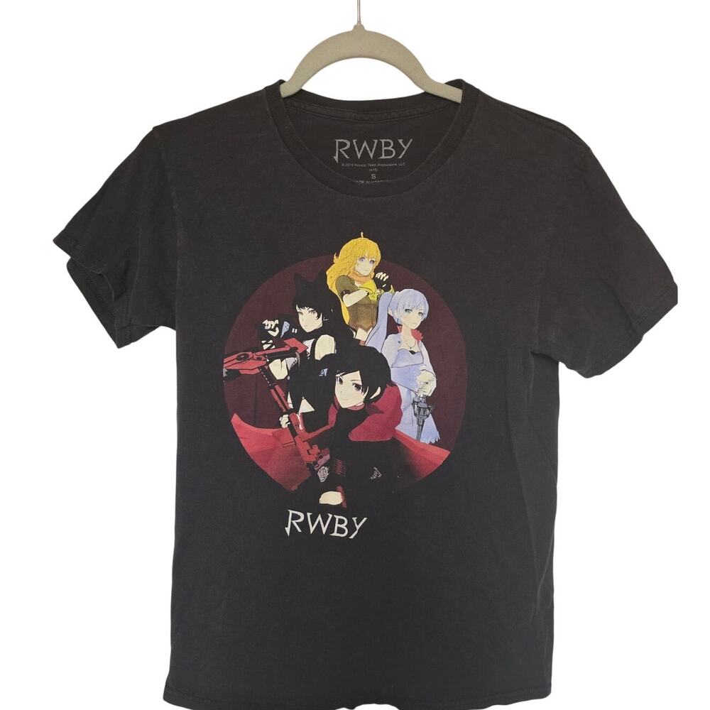 RWBY 2016 Rooster Teeth Ruby Weiss Blake Yang Anime T Shirt Mens S Small Black